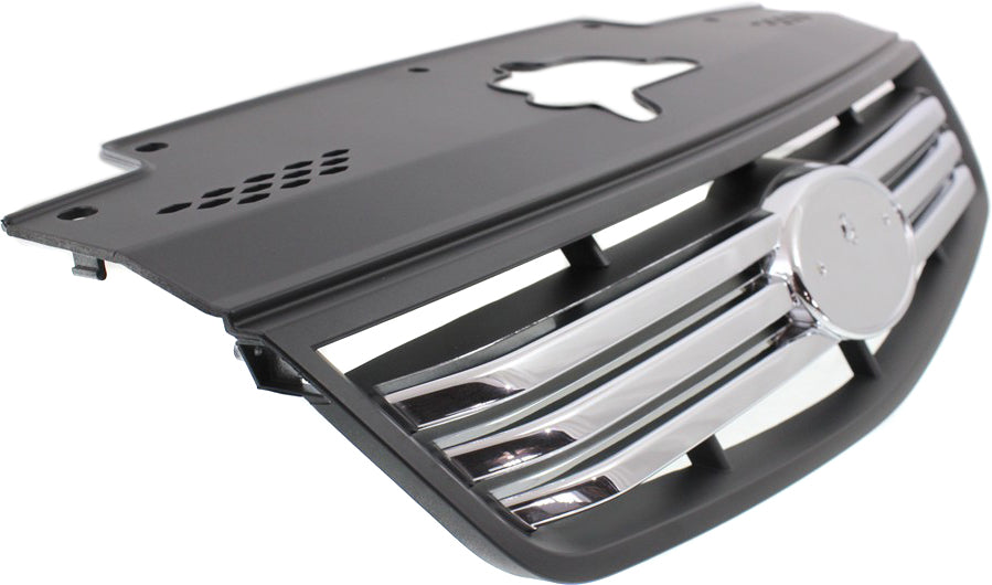 RIO5 06-09/RIO 07-09 GRILLE, Black Shell and Insert, w/ Chrome Insert, Hatchback/Sedan