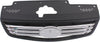 RIO5 06-09/RIO 07-09 GRILLE, Black Shell and Insert, w/ Chrome Insert, Hatchback/Sedan