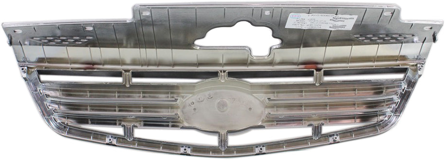 RIO5 06-09/RIO 07-09 GRILLE, Black Shell and Insert, w/ Chrome Insert, Hatchback/Sedan