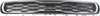 SOUL 12-12 GRILLE, Textured Black Shell and Insert, w/ Chrome Insert Opening Molding - CAPA