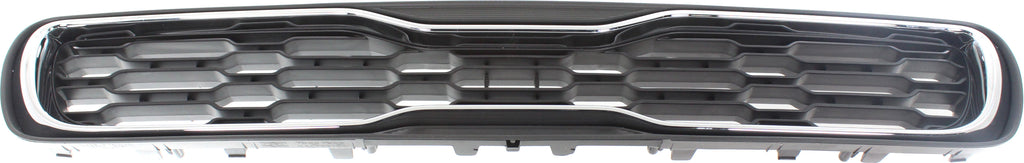SOUL 12-12 GRILLE, Textured Black Shell and Insert, w/ Chrome Insert Opening Molding - CAPA
