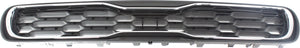 SOUL 12-12 GRILLE, Textured Black Shell and Insert, w/ Chrome Insert Opening Molding - CAPA