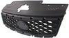 RIO/RIO5 10-11 GRILLE, Painted Black Shell and Insert, Hatchback/Sedan