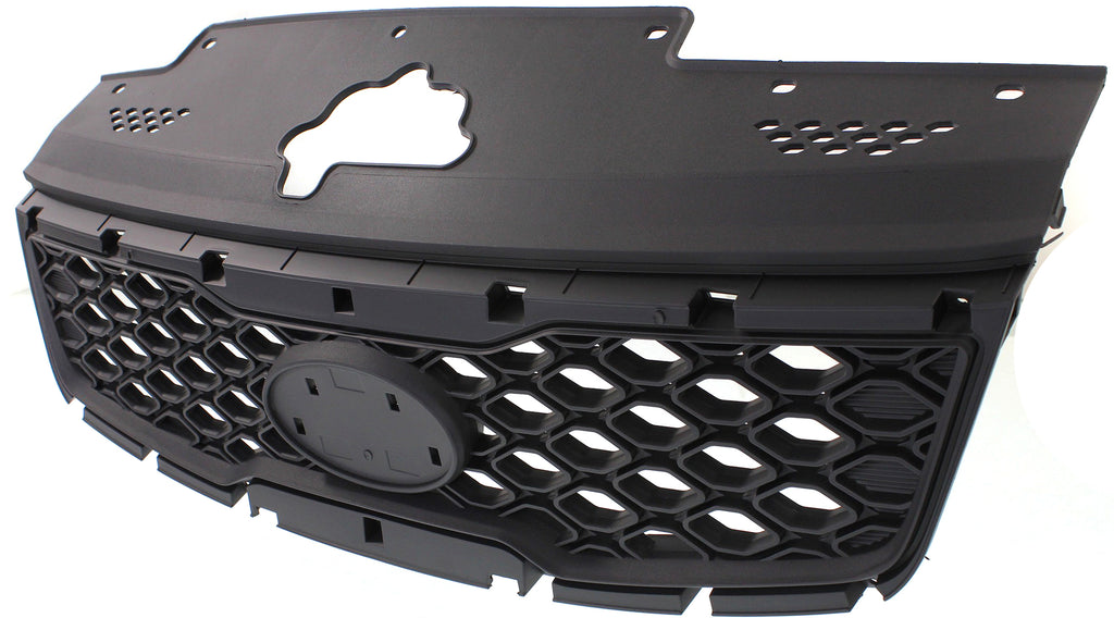 RIO/RIO5 10-11 GRILLE, Painted Black Shell and Insert, Hatchback/Sedan