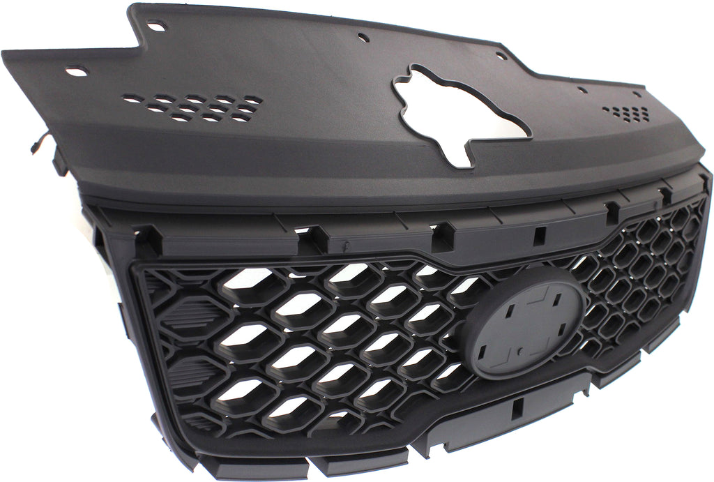 RIO/RIO5 10-11 GRILLE, Painted Black Shell and Insert, Hatchback/Sedan
