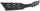 RIO 12-15 GRILLE, Upper, Textured Black Shell and Insert, w/o Fog Light Holes and Chrome Molding, Hatchback