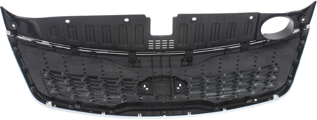 SORENTO 14-15 GRILLE, Painted Black Shell and Insert, w/ Chrome Molding, w/o Sport Pkg