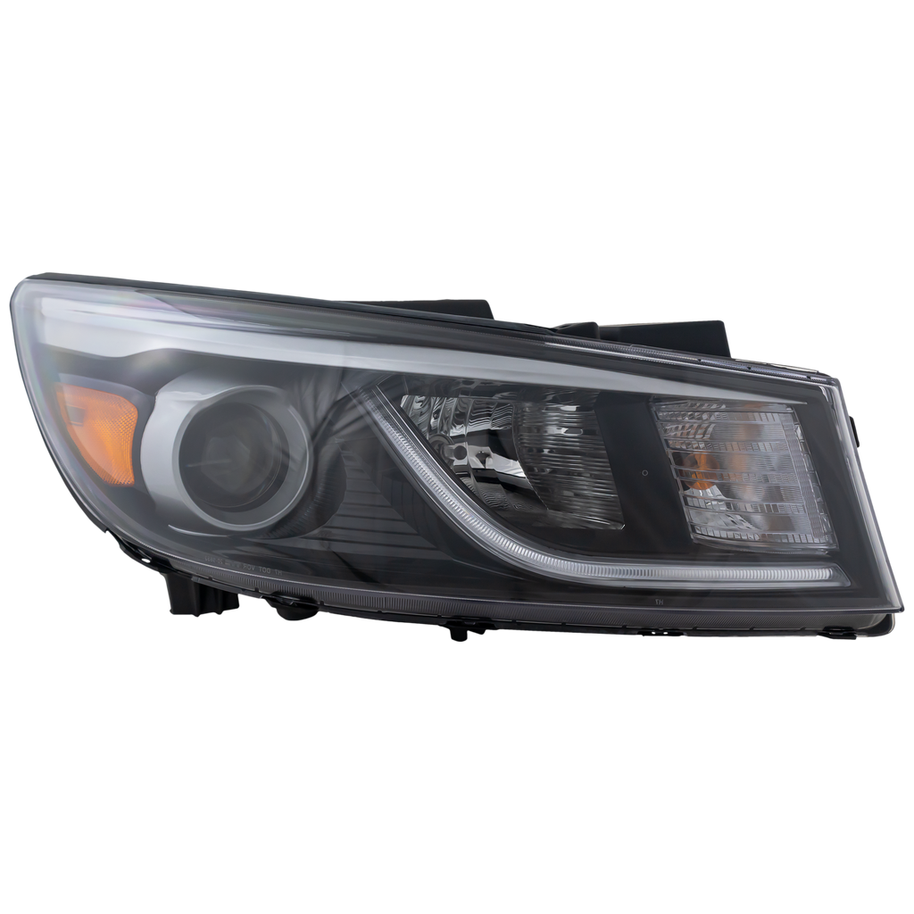 SEDONA 15-18 HEAD LAMP RH, Assembly, Halogen, w/ LED Position Light, EX/L/LX Models - CAPA