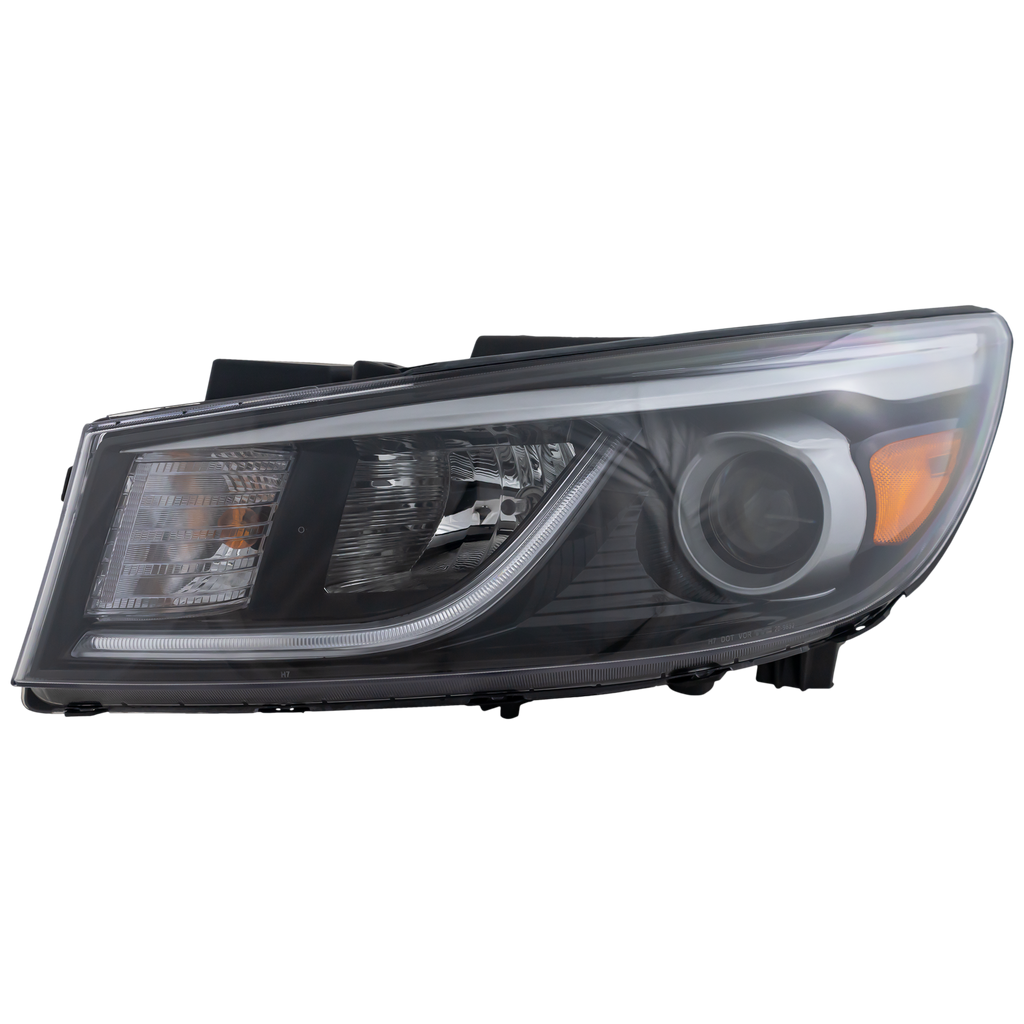 SEDONA 15-18 HEAD LAMP LH, Assembly, Halogen, w/ LED Position Light, EX/L/LX Models - CAPA