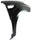 SOUL 10-12 FRONT FENDER RH, Primed, w/ Molding - CAPA