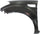 SOUL 10-13 FRONT FENDER LH, Primed, w/o Molding - CAPA