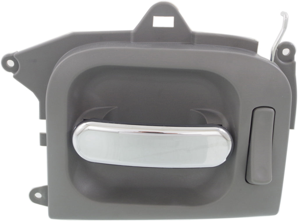 SEDONA 02-05 REAR INTERIOR DOOR HANDLE LH, Side Sliding Door, Chrme Lvr+Gray Hsg., Plastic