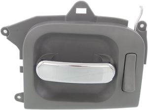 SEDONA 02-05 REAR INTERIOR DOOR HANDLE LH, Side Sliding Door, Chrme Lvr+Gray Hsg., Plastic
