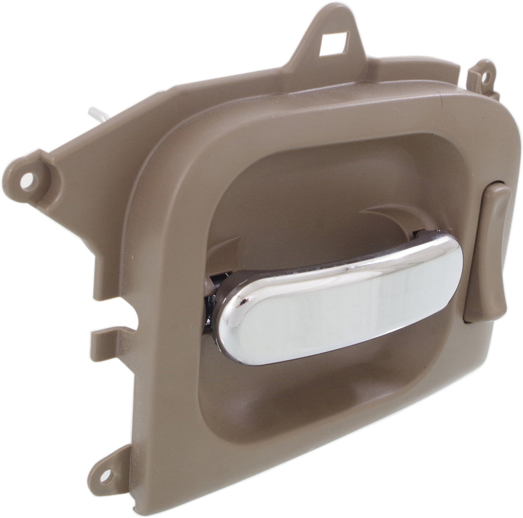 SEDONA 02-05 REAR INTERIOR DOOR HANDLE LH, Side Sliding Door, Chrme Lvr+Beige Hsg., Plastic