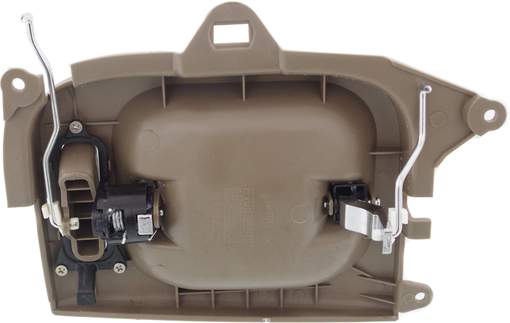SEDONA 02-05 REAR INTERIOR DOOR HANDLE LH, Side Sliding Door, Chrme Lvr+Beige Hsg., Plastic