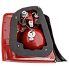 SPECTRA 04-06 TAIL LAMP RH, Assembly, Red and Clear Lens, New Body Style