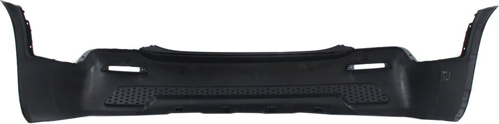 SORENTO 11-13 REAR BUMPER COVER, Textured Black, w/o Sport Pkg, w/o Park Assist Snsr Holes - CAPA