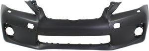 CT200H 11-13 FRONT BUMPER COVER, Primed, w/o F Sport Pkg, w/o Parking Aid Sensor Holes, w/ Headlight Washer Holes - CAPA