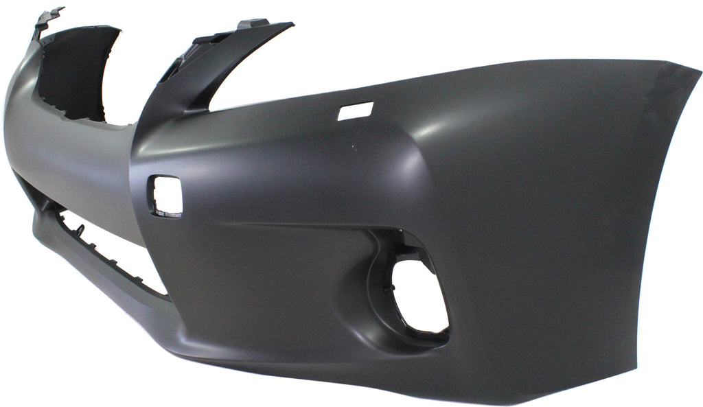 CT200H 11-13 FRONT BUMPER COVER, Primed, w/o F Sport Pkg, w/o Parking Aid Sensor Holes, w/ Headlight Washer Holes - CAPA
