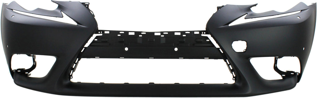 IS200T/IS250/IS300/IS350 14-16 FRONT BUMPER COVER, Primed, w/o F Sport Pkg, w/ Headlight Washer Holes and Park Distance Sensor Snsr Holes, (Exc. C Model)