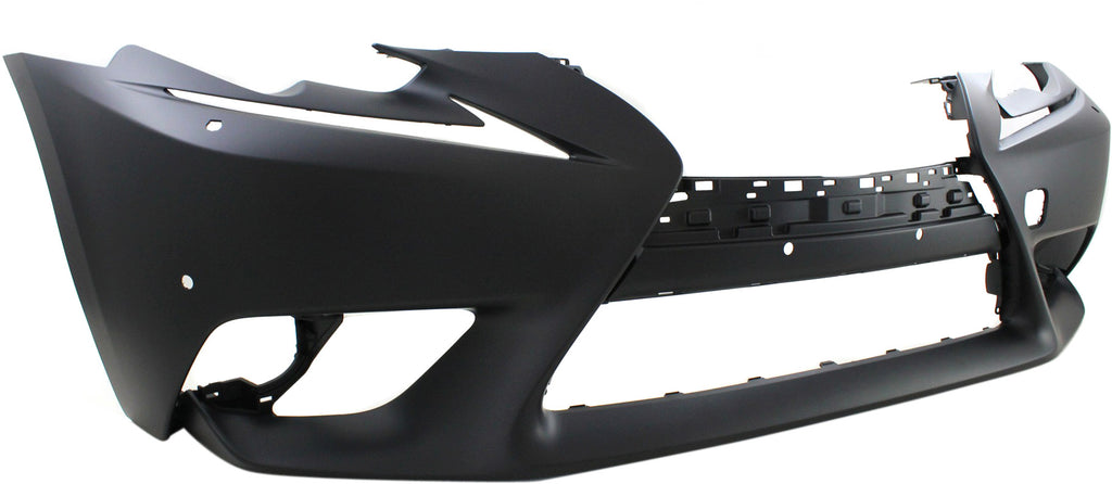 IS200T/IS250/IS300/IS350 14-16 FRONT BUMPER COVER, Primed, w/o F Sport Pkg, w/ Headlight Washer Holes and Park Distance Sensor Snsr Holes, (Exc. C Model)