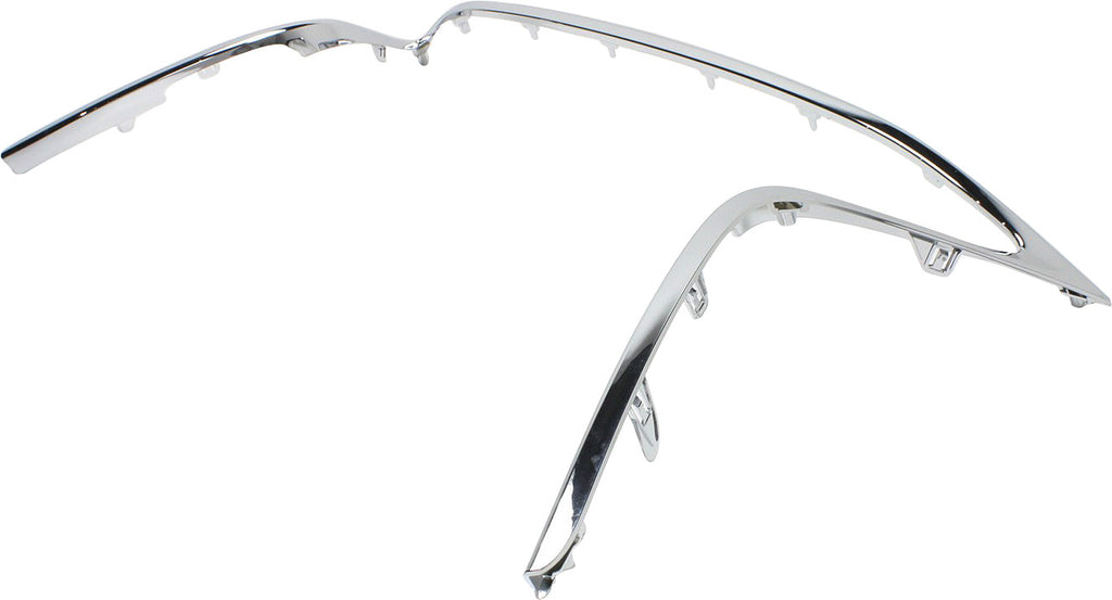 ES300H/ES350 13-15 FRONT BUMPER GRILLE MOLDING, Chrome - CAPA