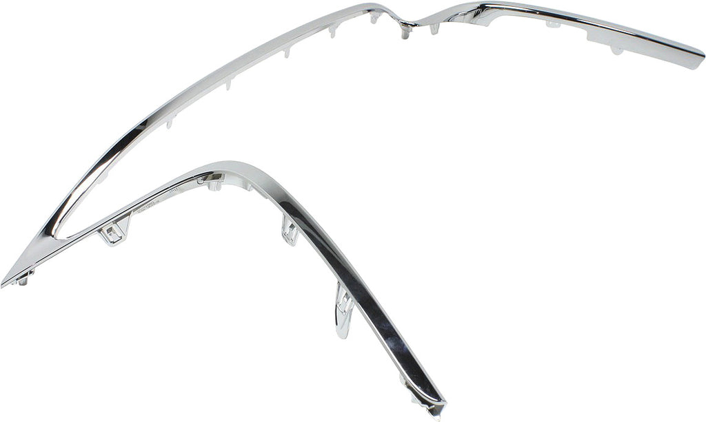 ES300H/ES350 13-15 FRONT BUMPER GRILLE MOLDING, Chrome - CAPA