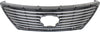 LS460 07-09/LS600H 08-09 GRILLE, Primed-Dark Gray Shell and Insert, (LS460, w/ Pre-Collision System)