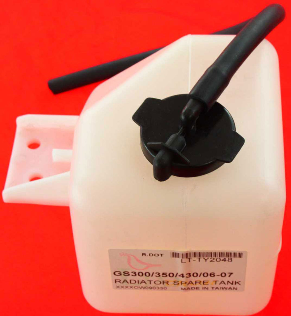 GS300 06-06 / GS350 07-11 COOLANT TANK (RADIATOR SPARE TANK), w/ Cap and Hose