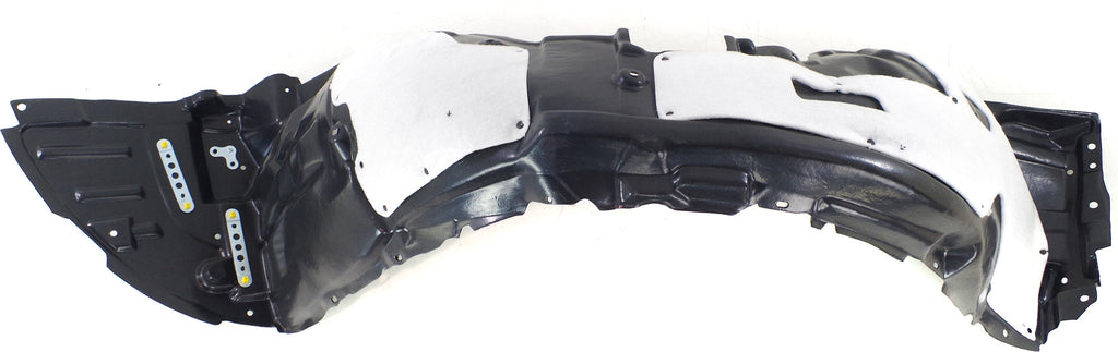 LS460/LS600H 13-17 FRONT FENDER LINER LH, Plastic, Vacuum Form, w/ Extension Sheet, (LS460, w/o F Sport Pkg)
