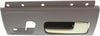 TOWN CAR 03-11 FRONT INTERIOR DOOR HANDLE RH, Chrome/Gold Lever + Gray Housing, w/o heater and memory switch hole