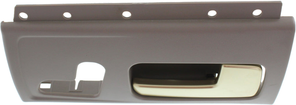 TOWN CAR 03-11 FRONT INTERIOR DOOR HANDLE RH, Chrome/Gold Lever + Gray Housing, w/o heater and memory switch hole