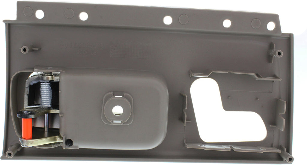 TOWN CAR 03-11 FRONT INTERIOR DOOR HANDLE RH, Chrome/Gold Lever + Gray Housing, w/o heater and memory switch hole