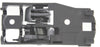 RAV4 01-05 / GX470 03-09 FRONT INTERIOR DOOR HANDLE RH, Gray (=REAR)