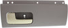 TOWN CAR 03-11 REAR INTERIOR DOOR HANDLE LH, Chrome/Gold Lever + Gray Housing
