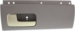TOWN CAR 03-11 REAR INTERIOR DOOR HANDLE LH, Chrome/Gold Lever + Gray Housing