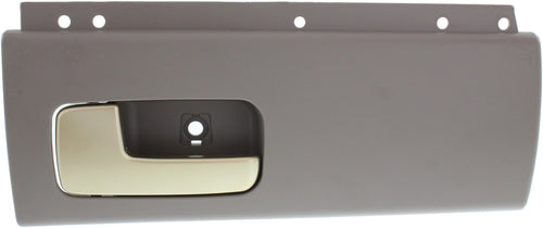 TOWN CAR 03-11 REAR INTERIOR DOOR HANDLE LH, Chrome/Gold Lever + Gray Housing