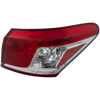ES350 10-12 TAIL LAMP RH, Outer, Lens and Housing - CAPA