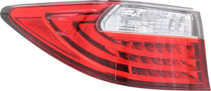 ES300H/ES350 13-15 TAIL LAMP LH, Outer, Lens and Housing - CAPA