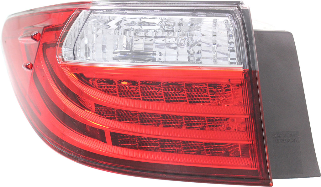 ES300H/ES350 13-15 TAIL LAMP LH, Outer, Lens and Housing