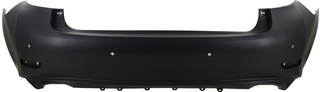 ES350 13-15 REAR BUMPER COVER, Primed, w/ Parking Aid Snsr Holes