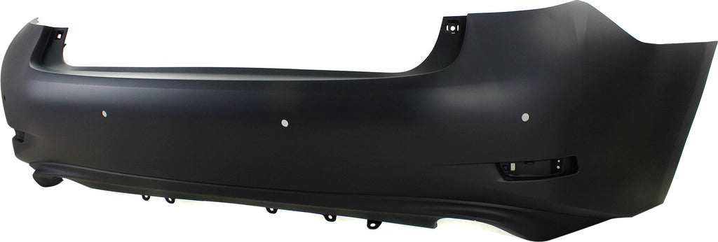 ES350 13-15 REAR BUMPER COVER, Primed, w/ Parking Aid Snsr Holes