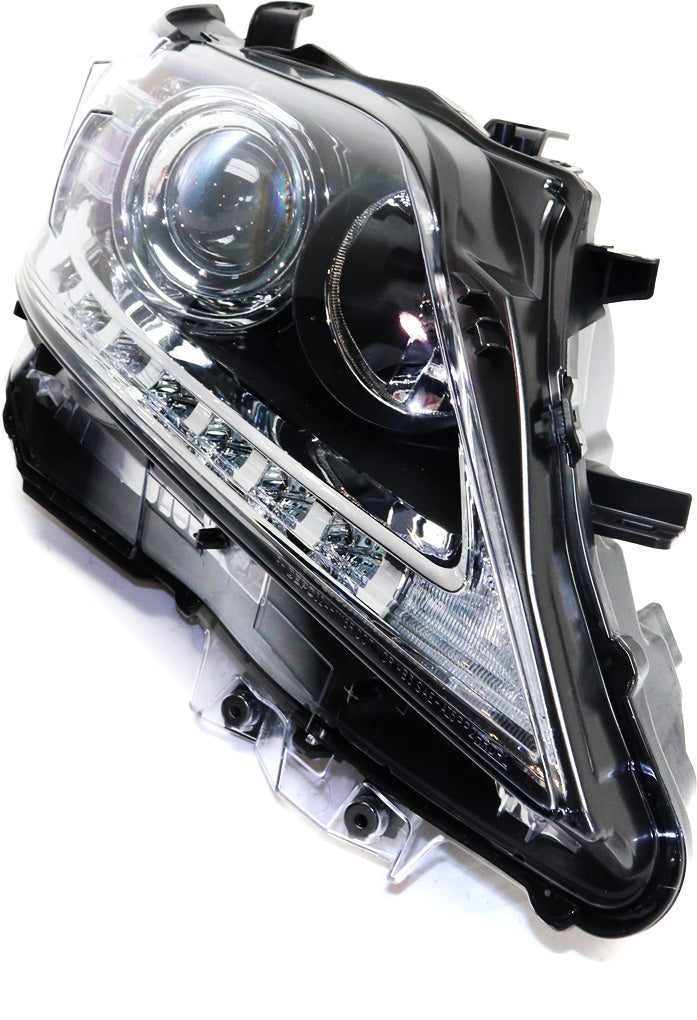 RX350/RX450H 13-15 HEAD LAMP RH, Lens and Housing, Halogen, w/ LED DRL, Japan Built Vehicle