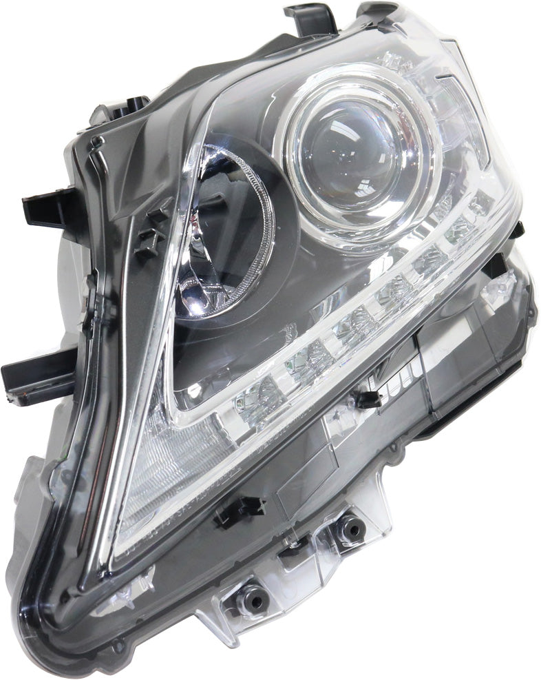 RX350/RX450H 13-15 HEAD LAMP LH, Lens and Housing, Halogen, w/ LED DRL, Japan Built Vehicle - CAPA