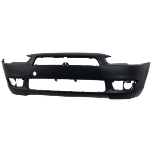 LANCER 08-15 FRONT BUMPER COVER, Primed, w/o Air Dam Holes, w/o Chrome Grille, Standard Type, Exc. Evolution Mddels - CAPA