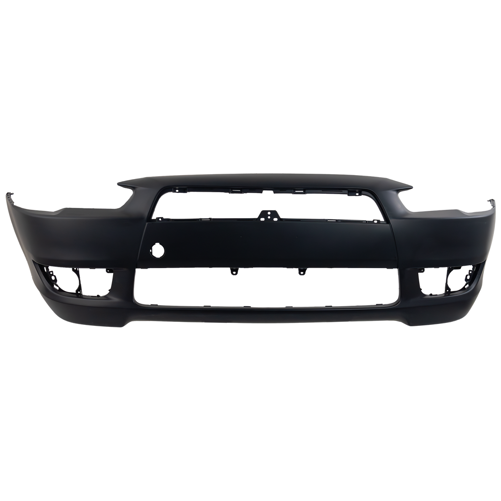 LANCER 08-15 FRONT BUMPER COVER, Primed, w/o Air Dam Holes, w/o Chrome Grille, Standard Type, Exc. Evolution Mddels - CAPA