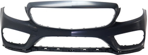 C-CLASS 15-18 FRONT BUMPER COVER, Primed, w/ AMG Styling Package, w/o Active Park Assist Sensor Holes and Camera Hole, (Exc. C63/C350), Conv/Cpe/Sdn