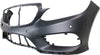 E-CLASS 14-16 FRONT BUMPER COVER, Prmd, w/ AMG Styling Pkg, w/ Parktronic Holes, Sedan/Wagon - CAPA