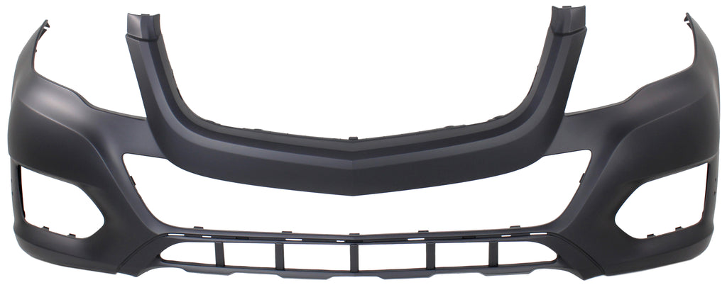 GLK-CLASS 13-15 FRONT BUMPER COVER, Prmd, w/o AMG Styling Pkg, w/o HLW and Parktronic Holes