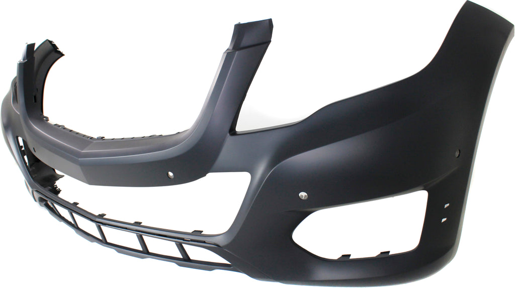 GLK-CLASS 13-15 FRONT BUMPER COVER, Prmd, w/o AMG Styling Pkg, w/o HLW Holes, w/ Parktronic Holes